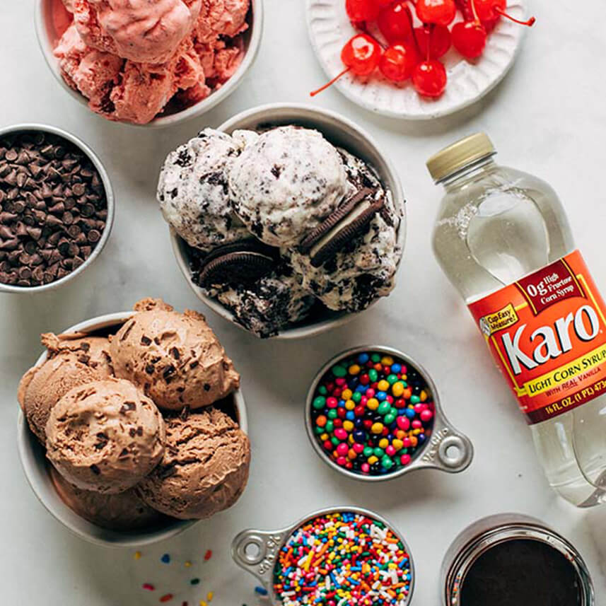 Karo Light Corn Syrup and No-Churn Ice Cream