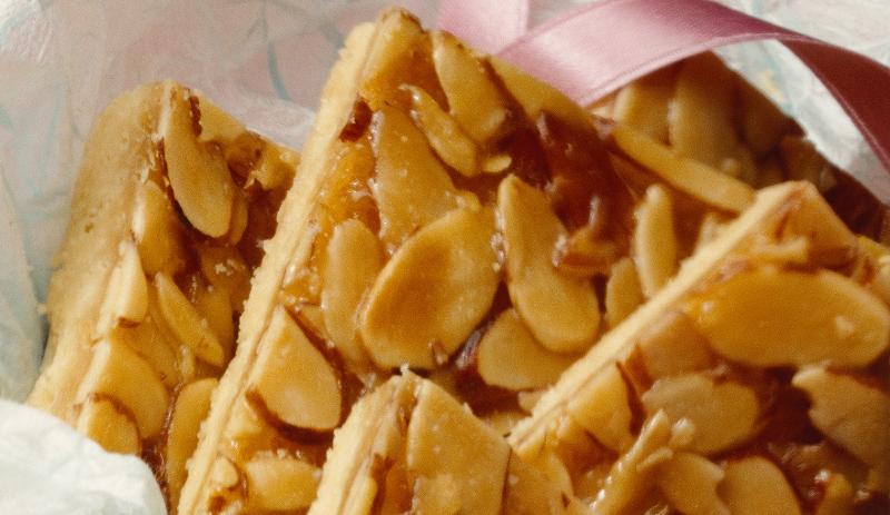 Almond Toffee Triangles