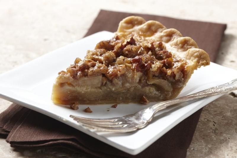 Apple Brandy Praline Pie